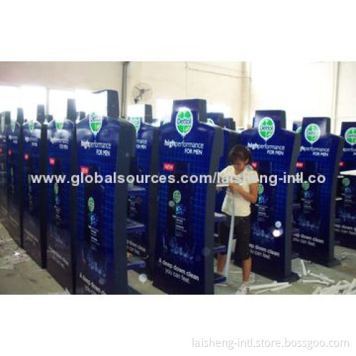 POP Shampoo Display Stands with NC Paint, Measures 600 x 300 x 1800mm